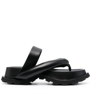 JIL SANDER Padded Pillow Platform Sandals EU 40 US 8.5 black leather$790